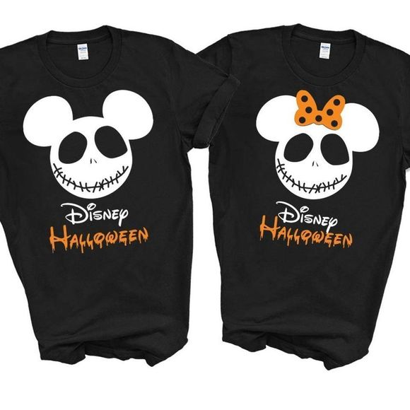 Gildan Tops - Disney Halloween Jack Nightmare Skellington 2 Sided T-shirt
